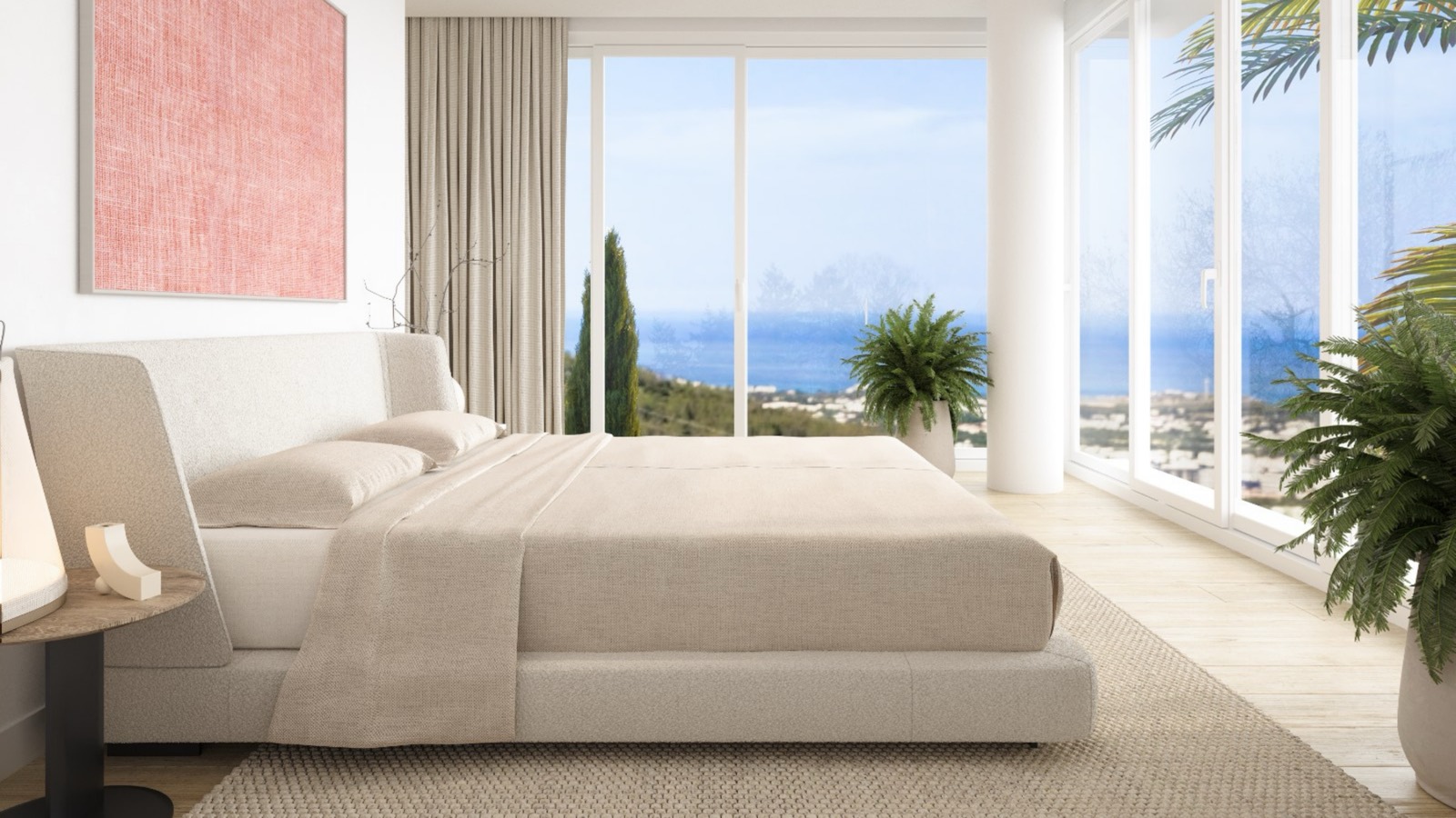 Burak Baslilar — Karmi Villas, Kyrenia — Bedroom with panoramic view