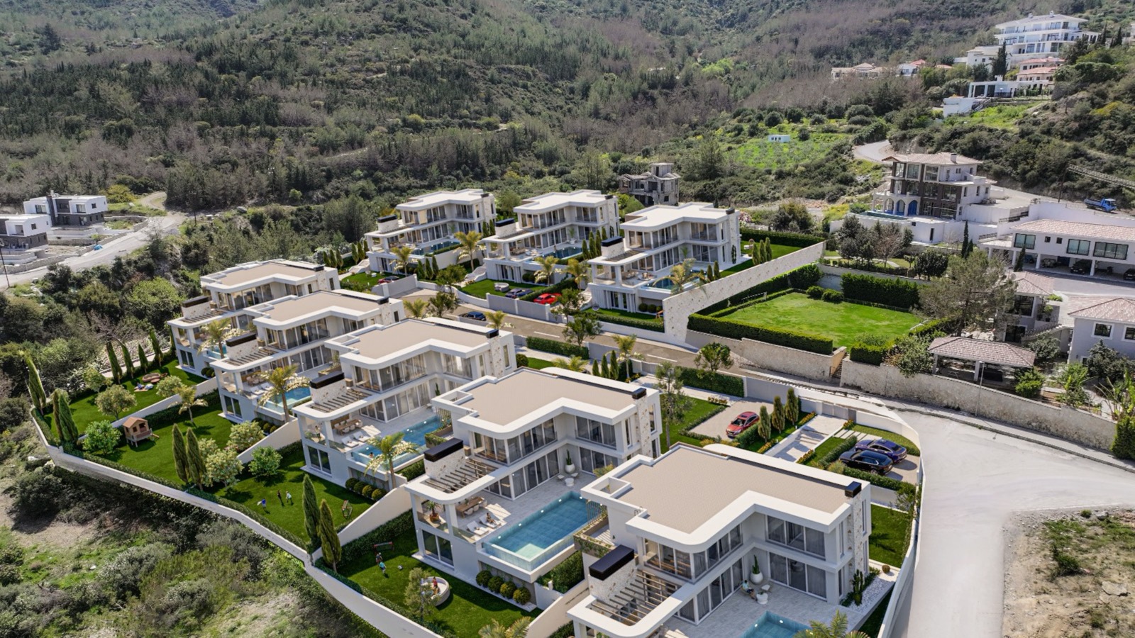 Burak Baslilar — Karmi Villas, Kyrenia — The site on the Kyrenia foothills